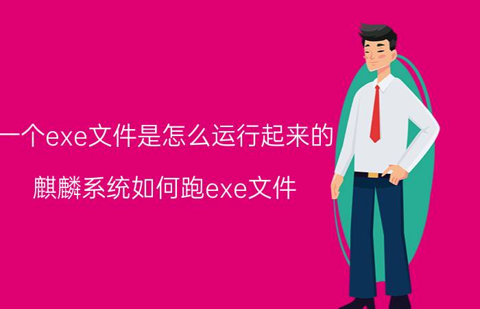 一个exe文件是怎么运行起来的 麒麟系统如何跑exe文件？